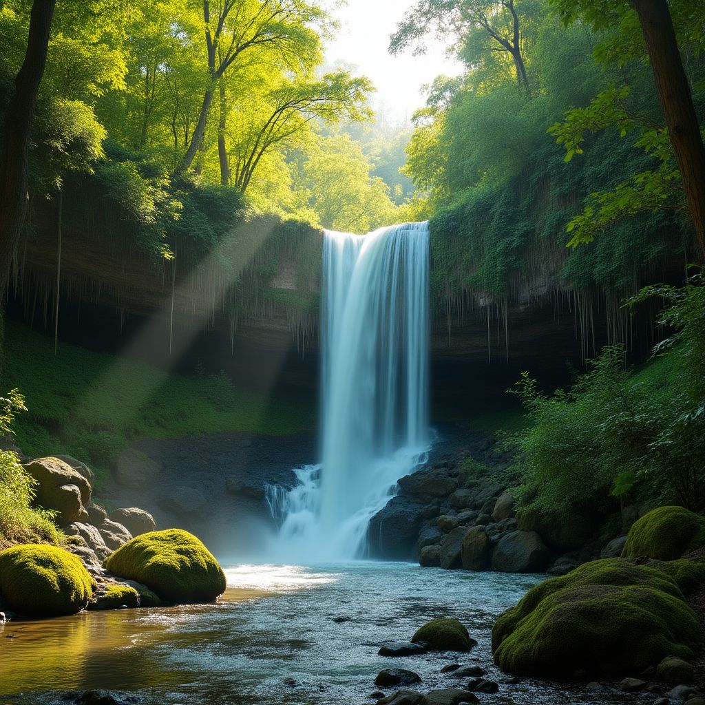 Brisbane's hidden waterfall in rainforest