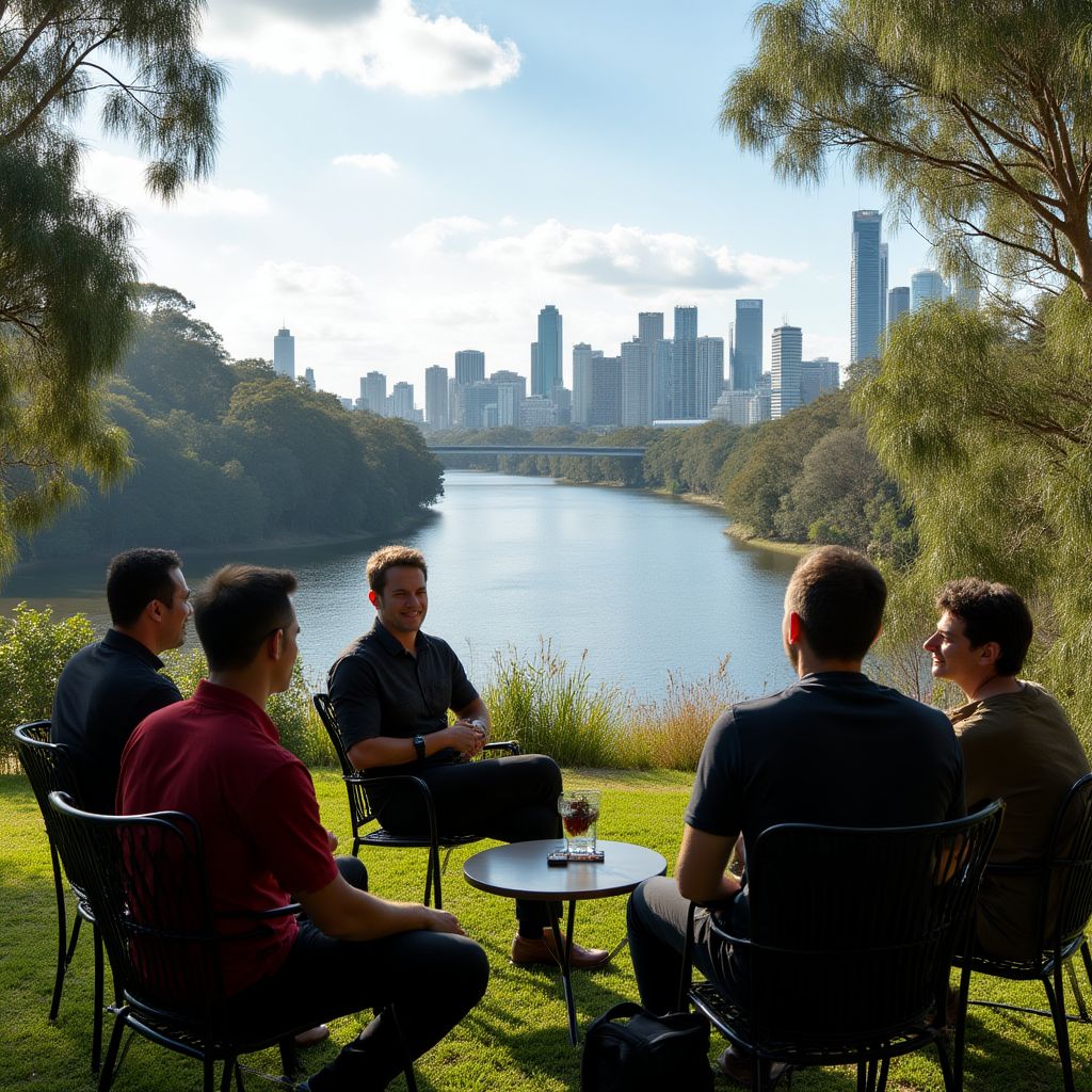Team meeting at hidden Brisbane location