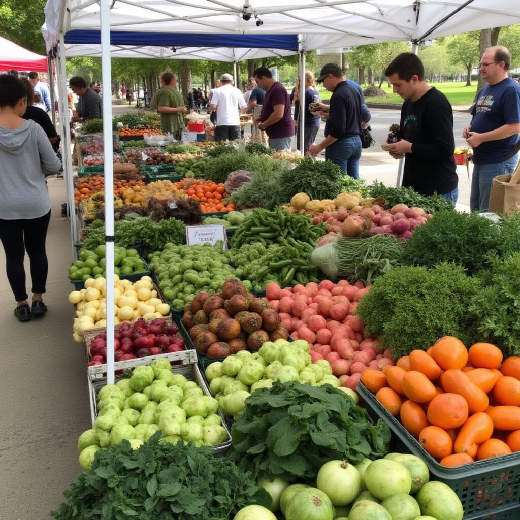 Secret local food market in Brisbane